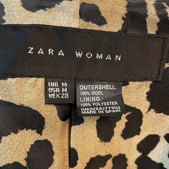 Zara Women’s Wool Pea Coats Size Medium - Picture 5 of 6